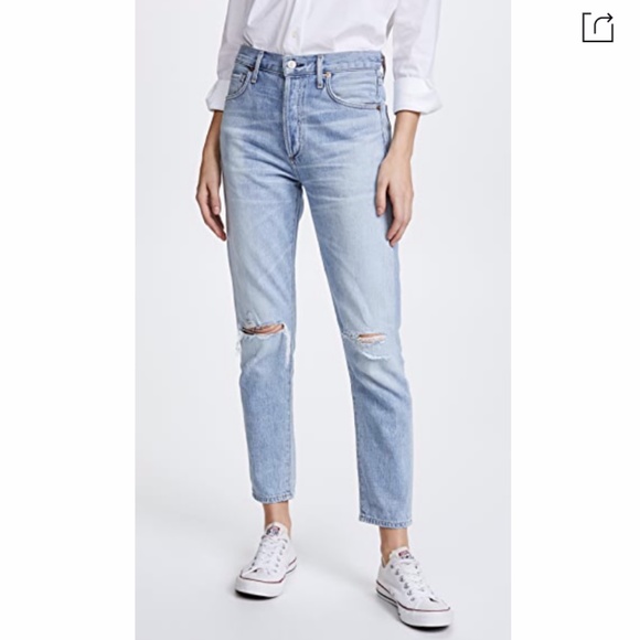 Citizen of Humanity | 27 LIYA High Rise Crop Jean - Picture 1 of 6